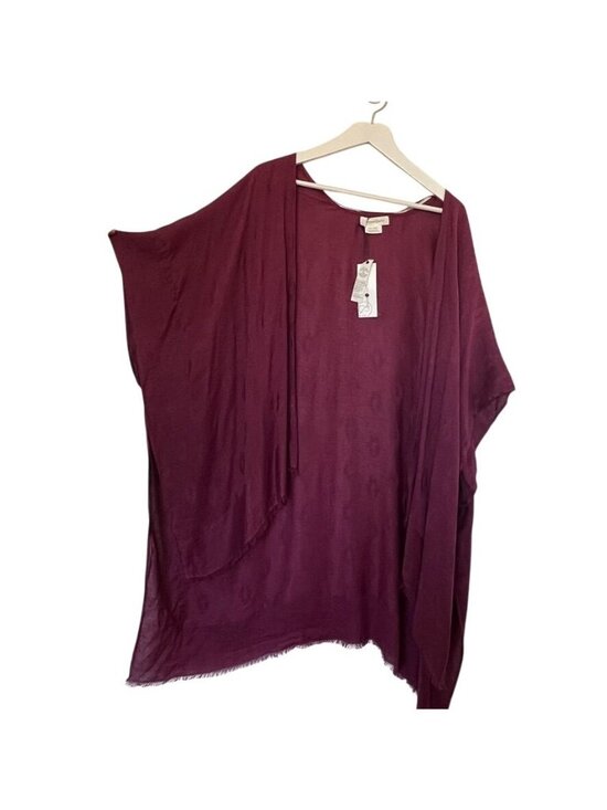 Treasure & Bond Accessories - Boho Women OS Kimono Duster Wrap Cover Up Fringe Dark Romantic Flowy Ethereal